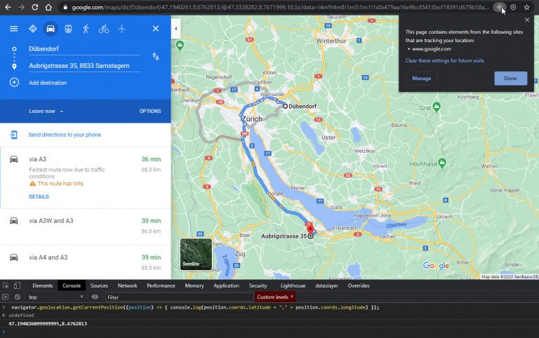 convert ip to location google map